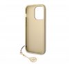 Guess 4G Charms Apple iPhone 14 Pro hátlap tok , barna