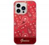 Guess Bandana Paisley Apple iPhone 14 Pro hátlap tok , piros