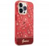 Guess Bandana Paisley Apple iPhone 14 Pro hátlap tok , piros