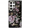 Guess Flower Collection Samsung Galaxy S23 Ultra hátlap tok , fekete