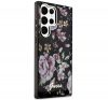 Guess Flower Collection Samsung Galaxy S23 Ultra hátlap tok , fekete