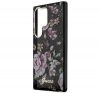 Guess Flower Collection Samsung Galaxy S23 Ultra hátlap tok , fekete