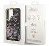 Guess Flower Collection Samsung Galaxy S23 Ultra hátlap tok , fekete