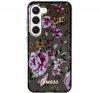 Guess Flower Collection Samsung Galaxy S23+ hátlap tok , fekete