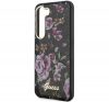 Guess Flower Collection Samsung Galaxy S23 hátlap tok , fekete