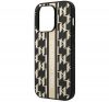 Karl Lagerfeld Monogram Stripe Apple iPhone 14 Pro hátlap tok, barna