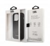 Karl Lagerfeld Saffiano Mono Metal Apple iPhone 14 Pro hátlap tok, fekete