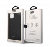 Karl Lagerfeld Saffiano Mono Metal Apple iPhone 14 Plus hátlap tok, fekete