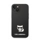 Karl Lagerfeld Silicone Choupette Body Apple iPhone 14 Plus hátlap tok, fekete