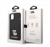 Karl Lagerfeld Silicone Choupette Body Apple iPhone 14 Plus hátlap tok, fekete