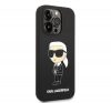 Karl Lagerfeld Silicone Ikonik Apple iPhone 14 Pro Magsafe hátlap tok, fekete