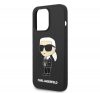 Karl Lagerfeld Silicone Ikonik Apple iPhone 14 Pro Magsafe hátlap tok, fekete