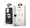 Karl Lagerfeld Silicone Ikonik Apple iPhone 14 Pro Magsafe hátlap tok, fekete