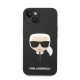 Karl Lagerfeld Silicone Karl's Head Apple iPhone 14 Plus Magsafe hátlap tok, fekete