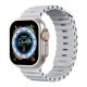 Phoner River Apple Watch 49/45/44/42 mm szilikon szíj, szürke