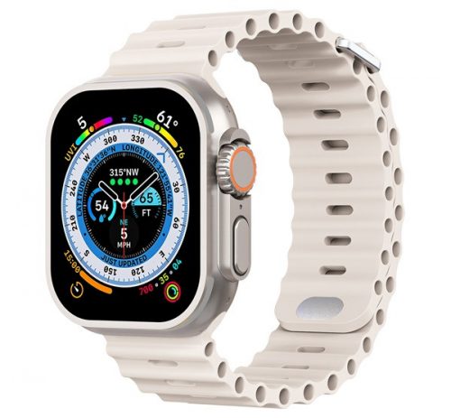 Phoner River Apple Watch 49/45/44/42 mm szilikon szíj, csillagfény