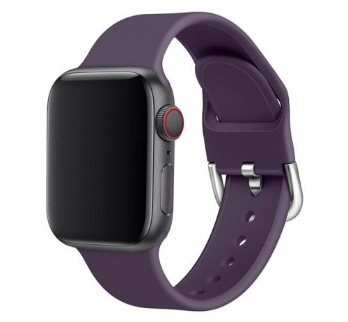 Phoner Clasp Apple Watch csatos szilikon szíj, 38/40/41mm, lila