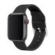 Phoner Clasp Apple Watch csatos szilikon szíj, 38/40/41mm, fekete