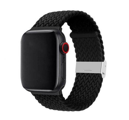 Phoner Spun Apple Watch csatos fonott szövet szíj, 38/40/41mm, fekete