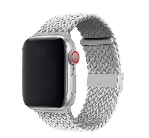 Phoner Spun Apple Watch csatos fonott szövet szíj, 38/40/41mm, gyöngyház fehér