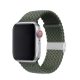 Phoner Spun Apple Watch csatos fonott szövet szíj, 49/45/44/42mm, zöld