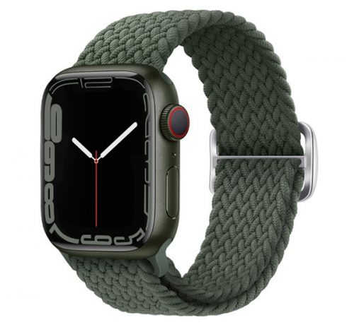 Phoner Hook Apple Watch csatos fonott szövet szíj, 49/45/44/42mm, fenyő