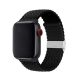 Phoner Spun Apple Watch csatos fonott szövet szíj, 49/45/44/42mm, fekete