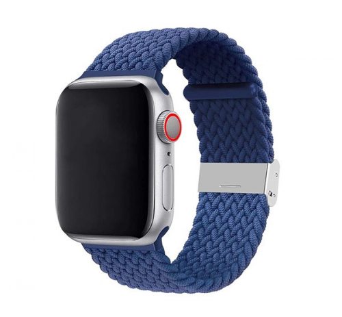 Phoner Spun Apple Watch csatos fonott szövet szíj, 49/45/44/42mm, kék