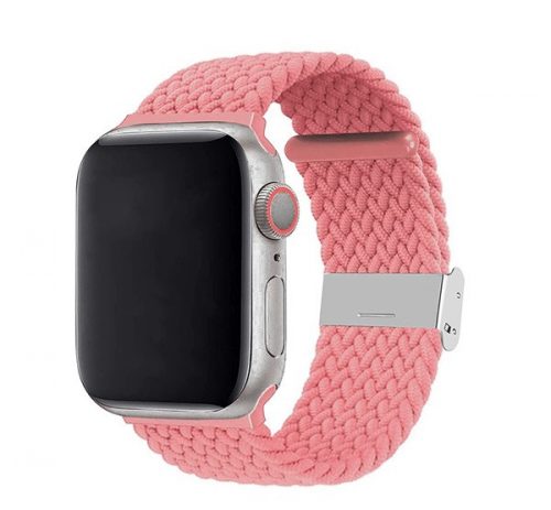 Phoner Spun Apple Watch csatos fonott szövet szíj, 38/40/41mm, rózsaszín