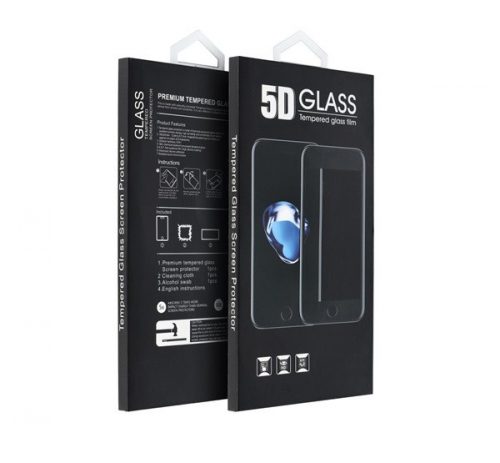 Samsung Galaxy A54 5G, 5D Full Glue hajlított tempered glass kijelzővédő üvegfólia, fekete