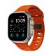 Nomad Sport Apple Watch 42/44/45/49mm M/L szíj, narancs