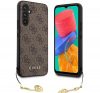 Guess 4G Charms Samsung Galaxy A54 5G szilikon tok, barna