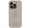 Guess Glitter Script Big 4G Apple iPhone 15 Pro hátlap tok, arany