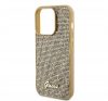 Guess Disco Metal Script Apple iPhone 15 Pro hátlap tok, arany