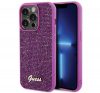 Guess Disco Metal Script Apple iPhone 15 Pro hátlap tok, fuksia