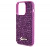 Guess Disco Metal Script Apple iPhone 15 Pro hátlap tok, fuksia