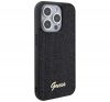 Guess Disco Metal Script Apple iPhone 15 Pro hátlap tok, fekete