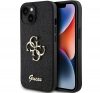 Guess Glitter Script Big 4G Apple iPhone 15 Plus hátlap tok, fekete