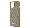 Guess Disco Metal Script Apple iPhone 15 hátlap tok, arany