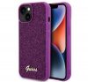 Guess Disco Metal Script Apple iPhone 15 hátlap tok, fuksia