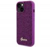 Guess Disco Metal Script Apple iPhone 15 hátlap tok, fuksia