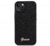 Guess Disco Metal Script Apple iPhone 15 hátlap tok, fekete