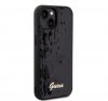 Guess Sequin Script Metal Apple iPhone 15 hátlap tok, fekete