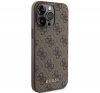 Guess 4G Metal Gold Logo Apple iPhone 15 Pro Max hátlap tok, barna