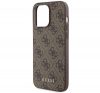 Guess 4G Metal Gold Logo Apple iPhone 15 Pro Max hátlap tok, barna