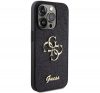 Guess Glitter Script Big 4G Apple iPhone 15 Pro Max hátlap tok, fekete