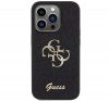 Guess Glitter Script Big 4G Apple iPhone 15 Pro Max hátlap tok, fekete