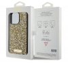 Guess Rhinestone Metal Logo Apple iPhone 15 Pro Max hátlap tok, sárga