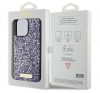 Guess Rhinestone Metal Logo Apple iPhone 15 Pro Max hátlap tok, lila