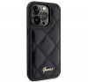 Guess Quilted Metal Logo Apple iPhone 15 Pro Max hátlap tok, fekete